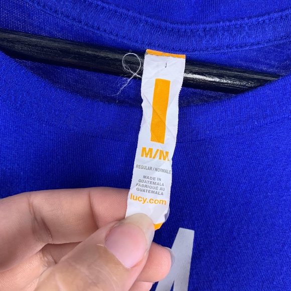 Lucy Runner Blue Sleeveless Muscle Tee Medium - Picture 11 of 11